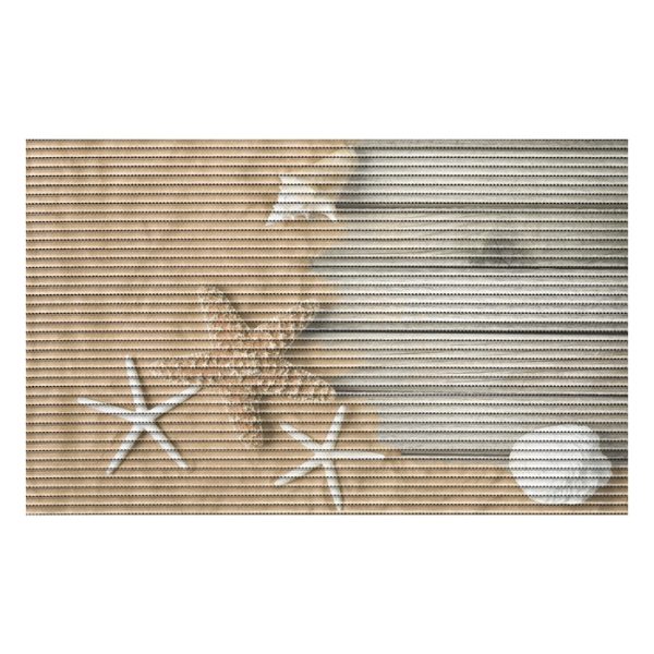 Covoras baie Friedola Starfish 77702, antiderapant, model marin, bej, 48 x 80 cm - imagine 2