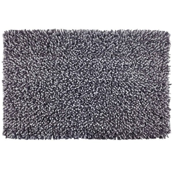 Covoras baie Saniplast Chantal, antiderapant, gri inchis, 55 x 90 cm