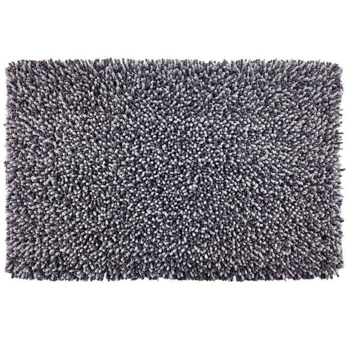 Covoras baie Saniplast Chantal, antiderapant, gri inchis, 55 x 90 cm