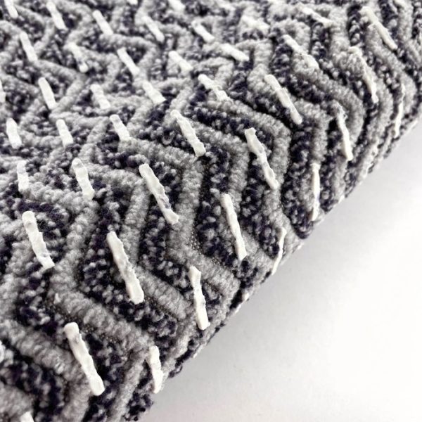 Covoras baie Saniplast Chantal, antiderapant, gri inchis, 55 x 90 cm - imagine 2