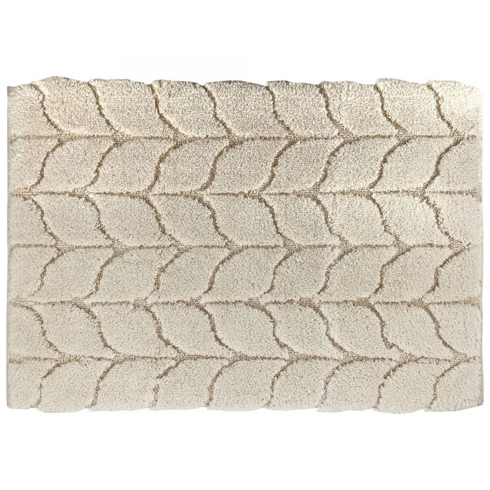 Covoras baie Saniplast Treccia, antiderapant, bej, 60 x 90 cm