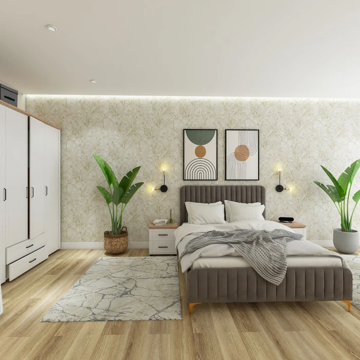 Covor living / dormitor Saga L 25ESE 1K , 120 x 170 cm, polipropilena heat-set + poliester, gri + bej, dreptunghiular