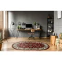 Covor living / dormitor Bristol 112-CG1-R, 160 X 235 cm, polipropilena, rosu + maro + crem, oval
