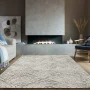 Covor living / dormitor Nizza 66039 060, 160 x 230 cm, polipropilena + poliester, bej + gri, dreptunghiular